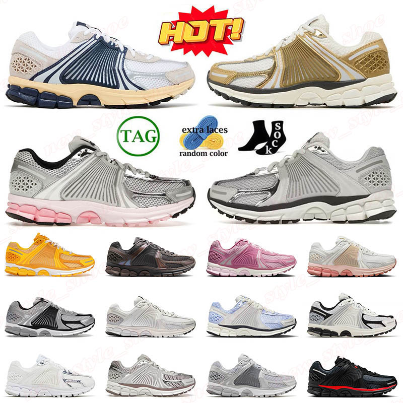 2025 Top Quality Designer Vomero 5 Running Shoes Metallic Gold Photon Dust Pink Thunder Blue Cream Triple Black Yellow Ochre Vomeros Mens Women Trainers Sneakers