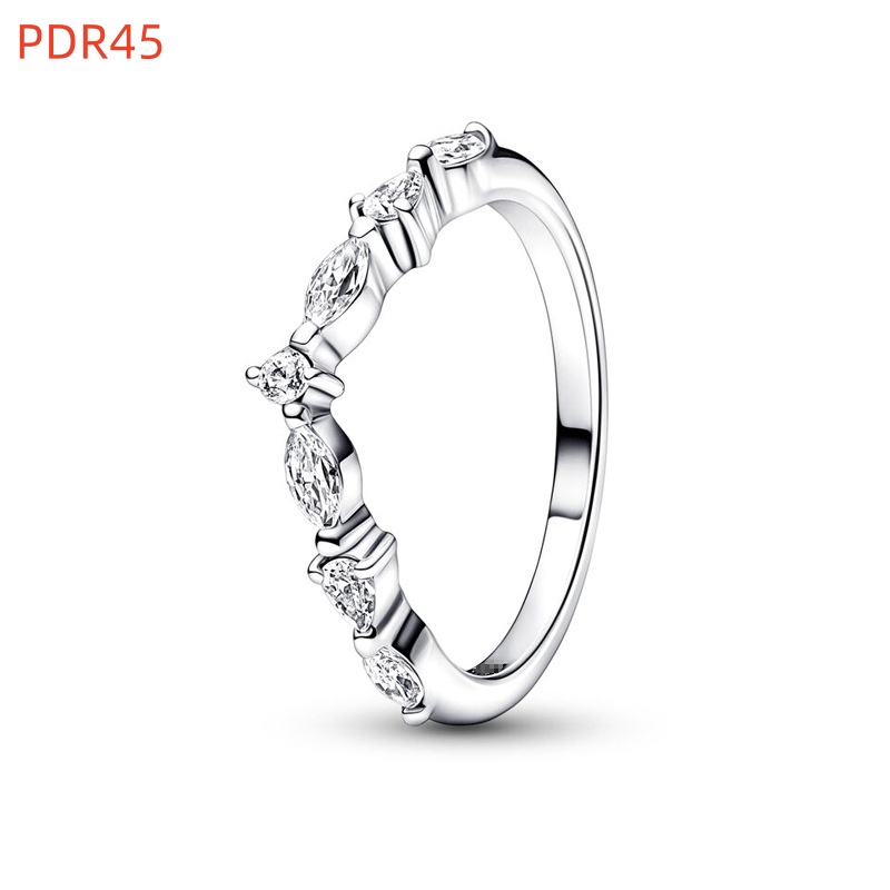 Fashion Women Men Letter Rings Stainless Steel Silver Gold Heart Zircon Flower Circle Stone Jewelry A Gift