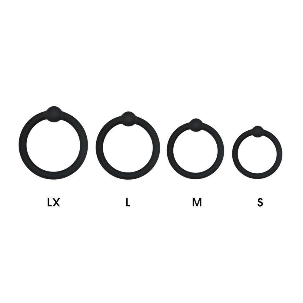 Four piece set of silica gel sperm lock ring for adults mens delay penis ring