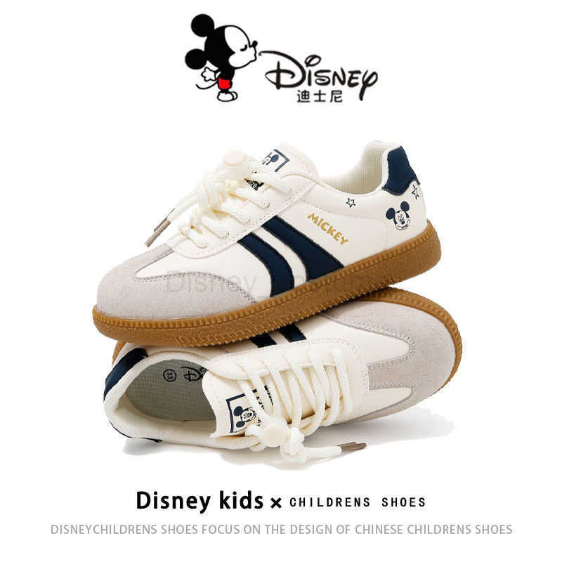 Disney Childrens Casual Board Shoes 2025 Spring New Boys Training Shoes Lightweight Soft soled Anti slip Girls Shoes X250317
