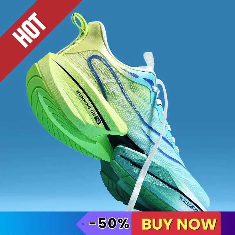 NEW Men Sports Running Shoes Carbon Plate Marathon Breathable Cfortable Wen hot Athletic Training Walking Sneakers Air Cushion Z250331