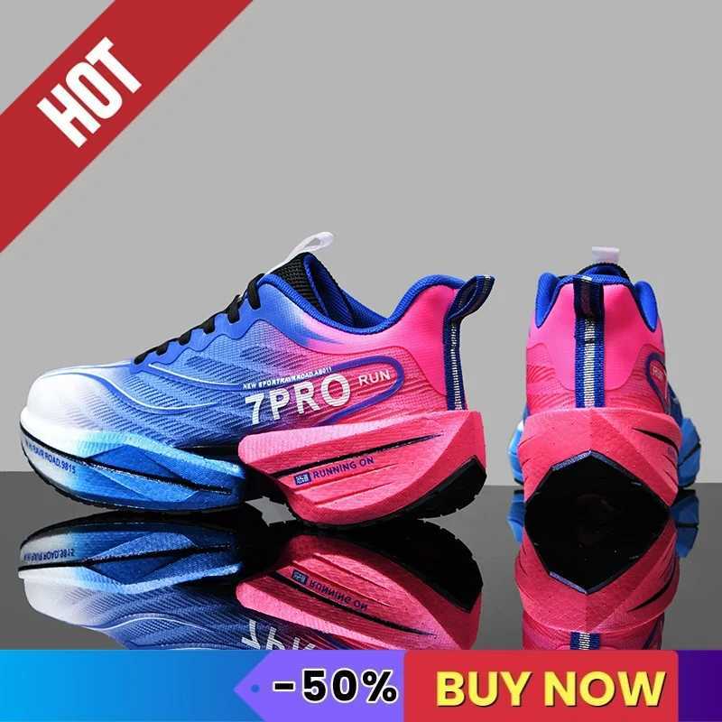 NEW Men Sports Running Shoes Carbon Plate Marathon Breathable Cfortable Wen hot Athletic Training Walking Sneakers Air Cushion Z250331