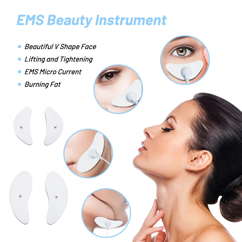 EMS Facial Massager Current Muscle Stimulator Facial Eye Beauty Devic Neck Face Lift Skin Wrinkle 250322