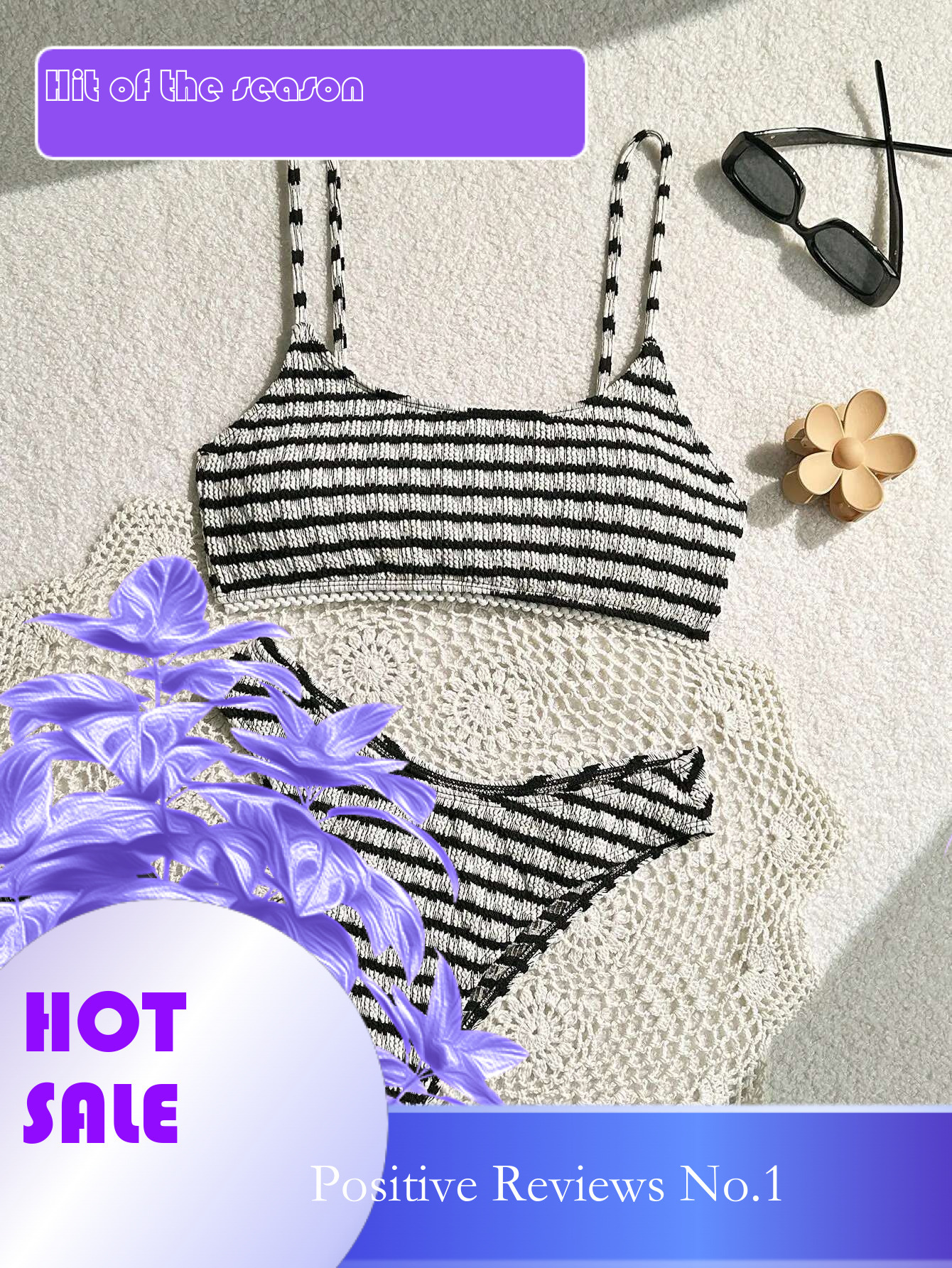 Dongdumaoyi Sexy Black Striped Bikinis Women Halter Pleate Push Up Micro Swimsuit Brazilian Beach Bathing Suit Holiday Thong Swimwear