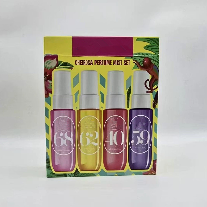 CHEIROSA 62 SET PERFUME Brazilian MIST 68 40 59 Gift Set BRUME PARFUME Body new Mist Spray 30Ml*4 30Ml*4