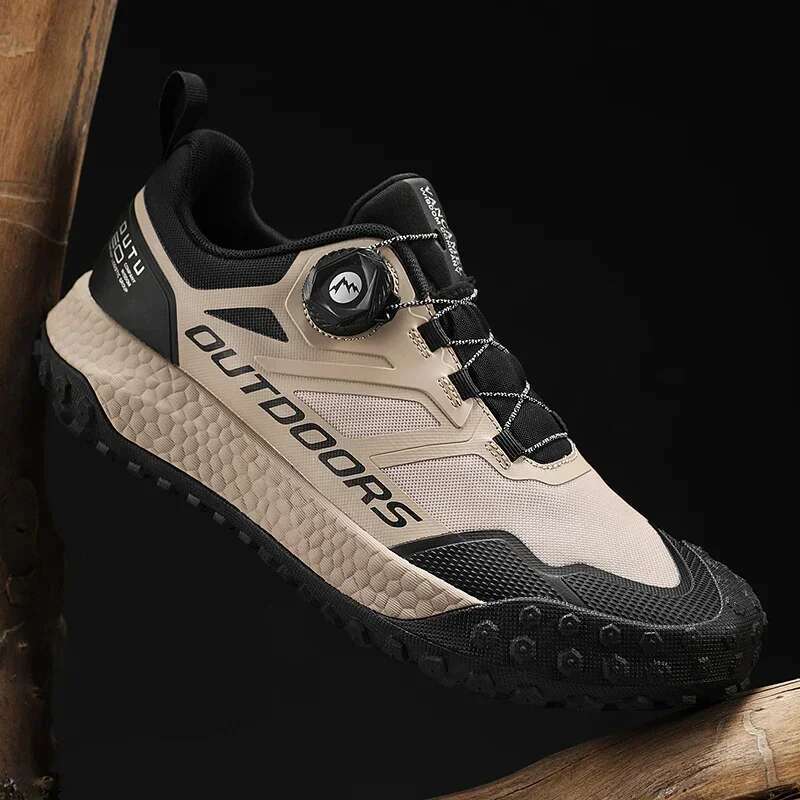 Light Luxury Designer Shoes New Brand Men's Strapless Training Shoes Waterproof Anti Slip Lightweight Wear-resistant Hiking Sports Shoes Men'