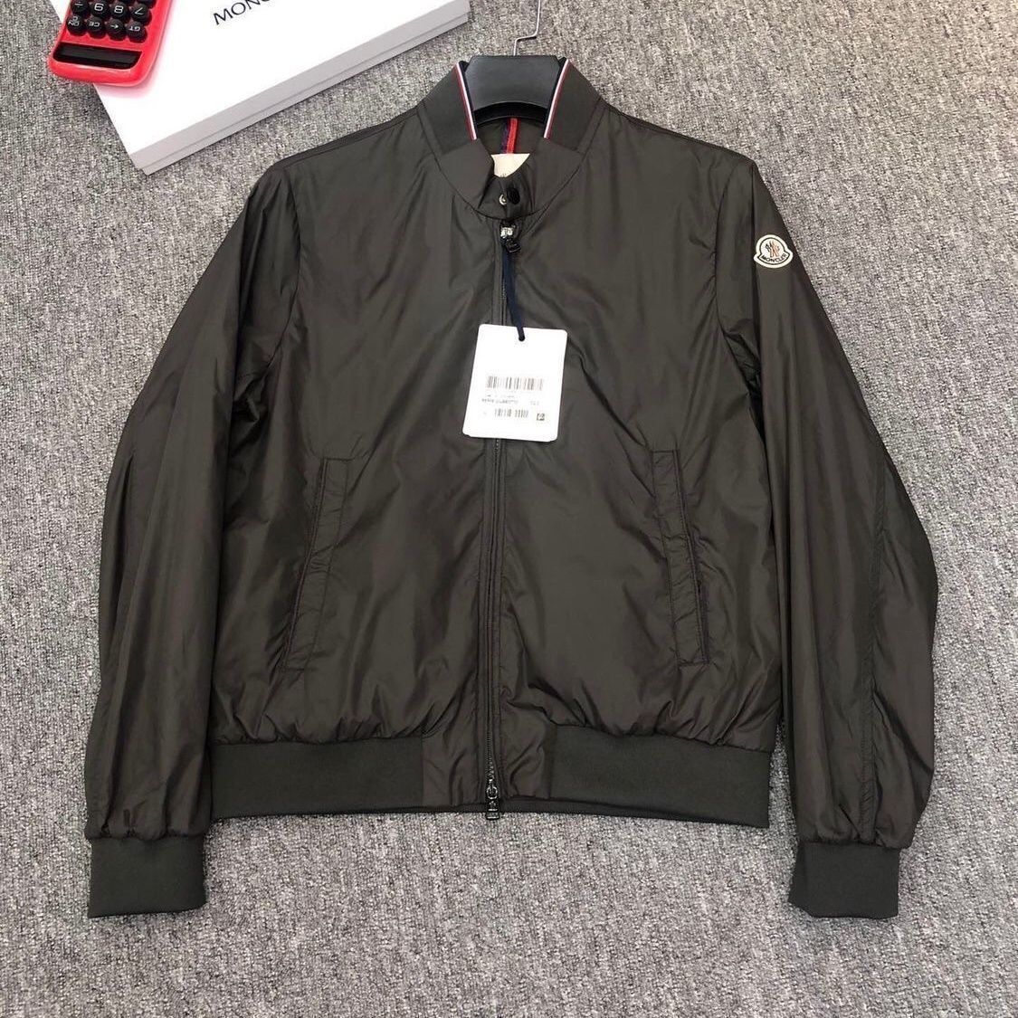 M's new thin slim fit men's outdoor casual fashion stand up collar business zipper solid color jacket