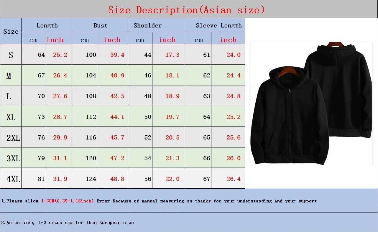 Men Women Hoodie Zip Up Graphic Hooded Casual Hoodies Long Sleeves Sweatshirts Chic High Street Comfortable S-4XL W250530