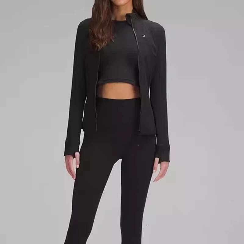 women's sports jacket, fitted sportswear, workout running yoga solid cardigan jacket
