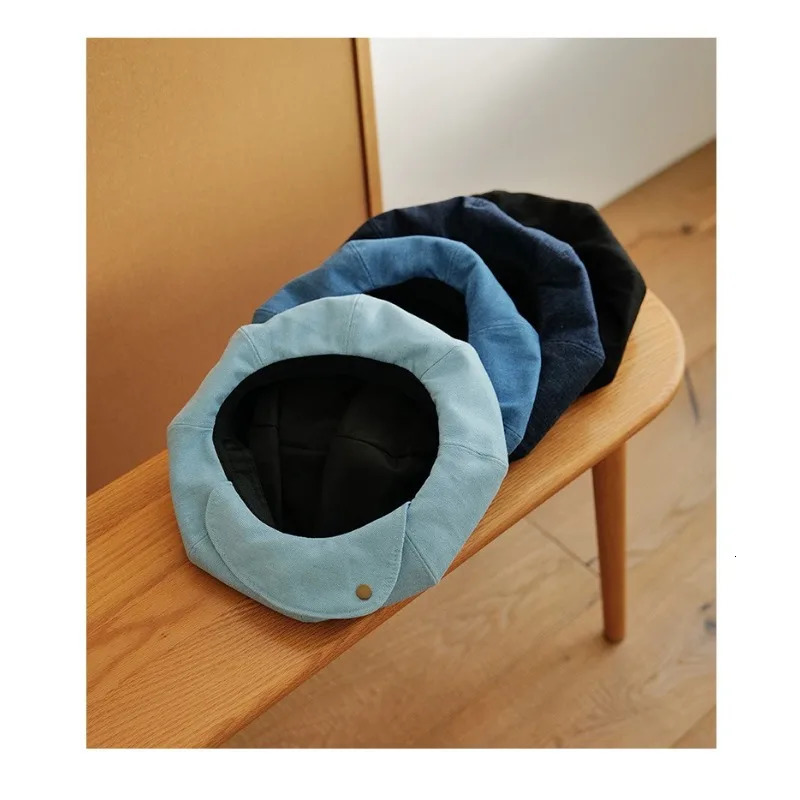 Beret womens big format s boy hat niche big head prominent face small cloud painter hat 250430