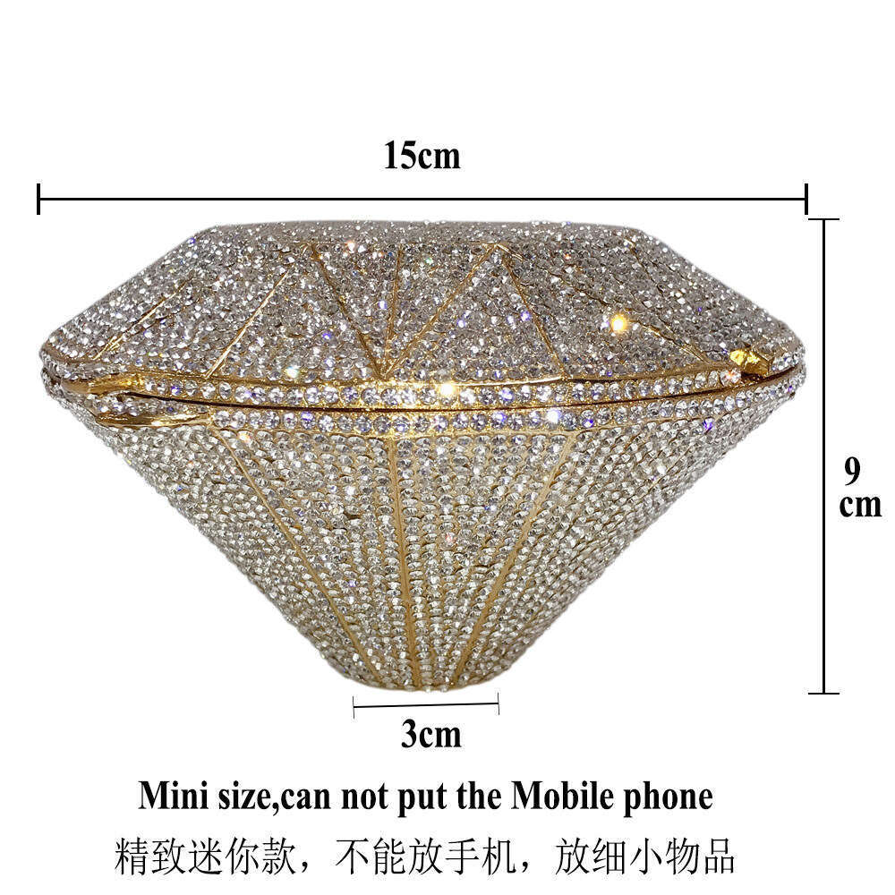 Dinner Bag BL Three Dimensional Studded Full Diamond Crystal Bag Handbag Banquet Women S Bag KQ