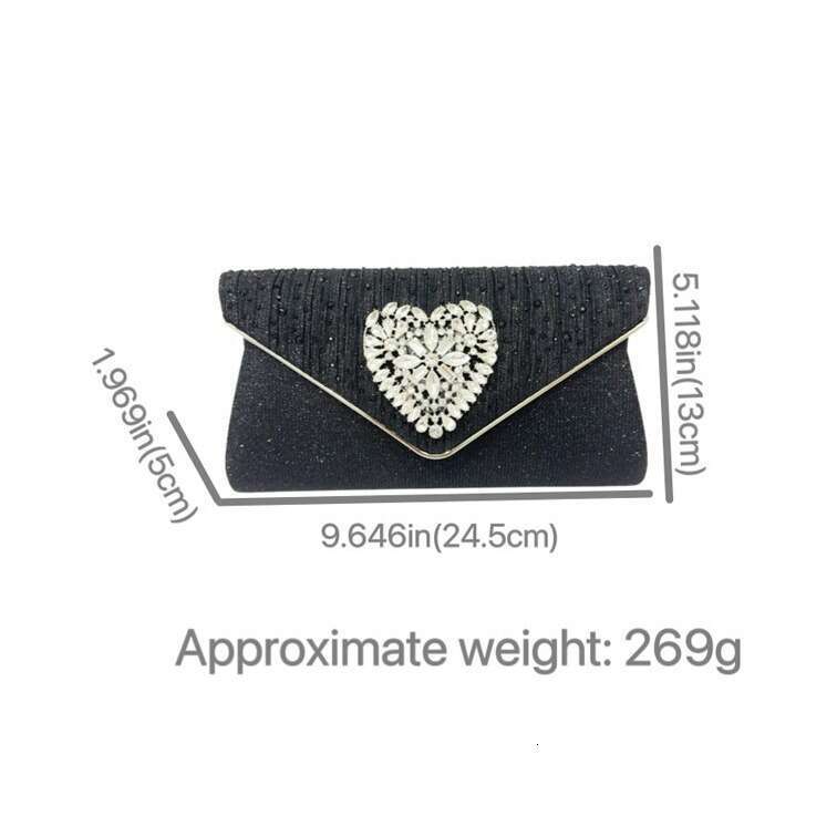 Dinner Bag New Diamond Studded Hand Held Wedding Birthday Party Evening Dress Bag Diagonal Cross Socialite Dinner Bag KQ