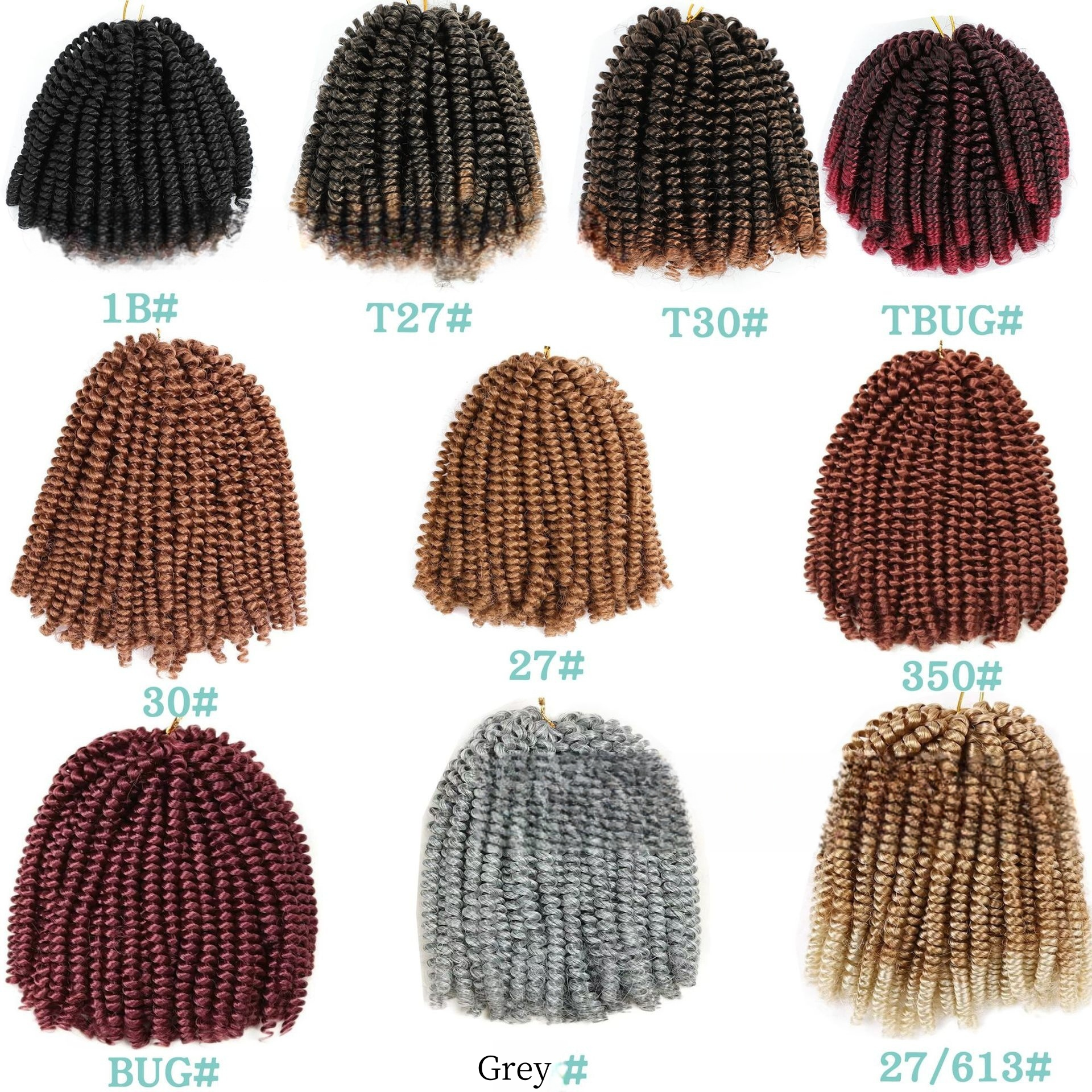 12 Inch Short Passion Twist Crochet Hair Kinky Curly Crochet Hair Crochet Braids for Women Braiding Hair Extensions 20 Packs Passion Prelooped Crochet
