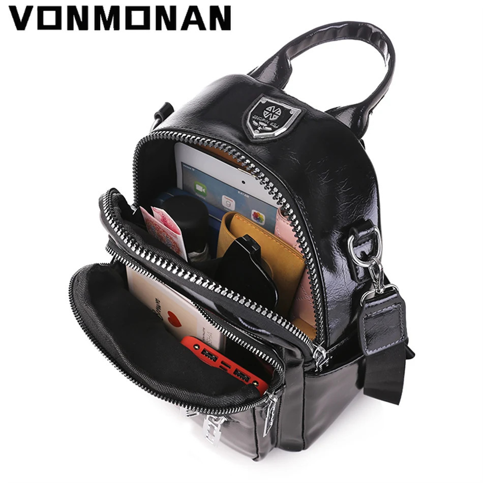 Fashion womens backpack PU leather travel Rucksack casual shoulder bag for teenagers high-quality school bag 250427