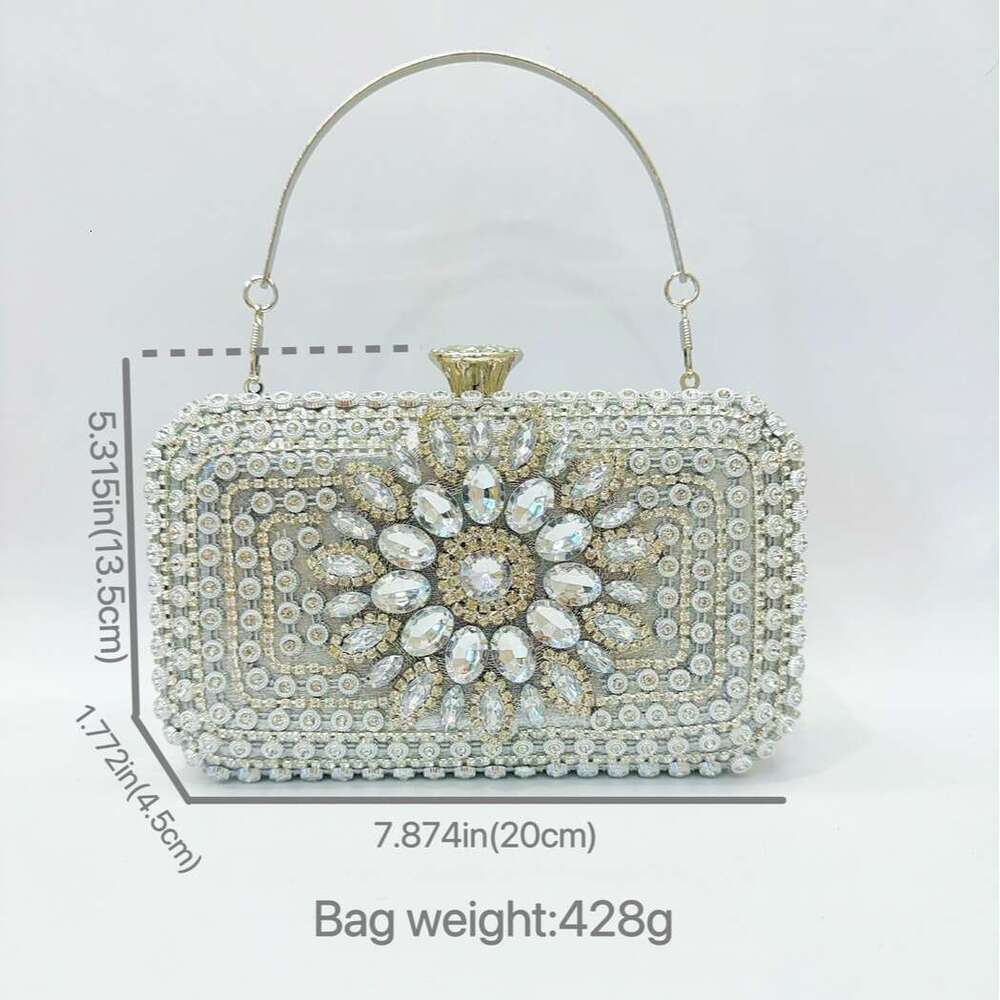 Dinner Bag Socialite Textured Rhinestone For Women S Dress Diamond Inlaid Handbag Evening Banquet Bag Qipao Bag KQ