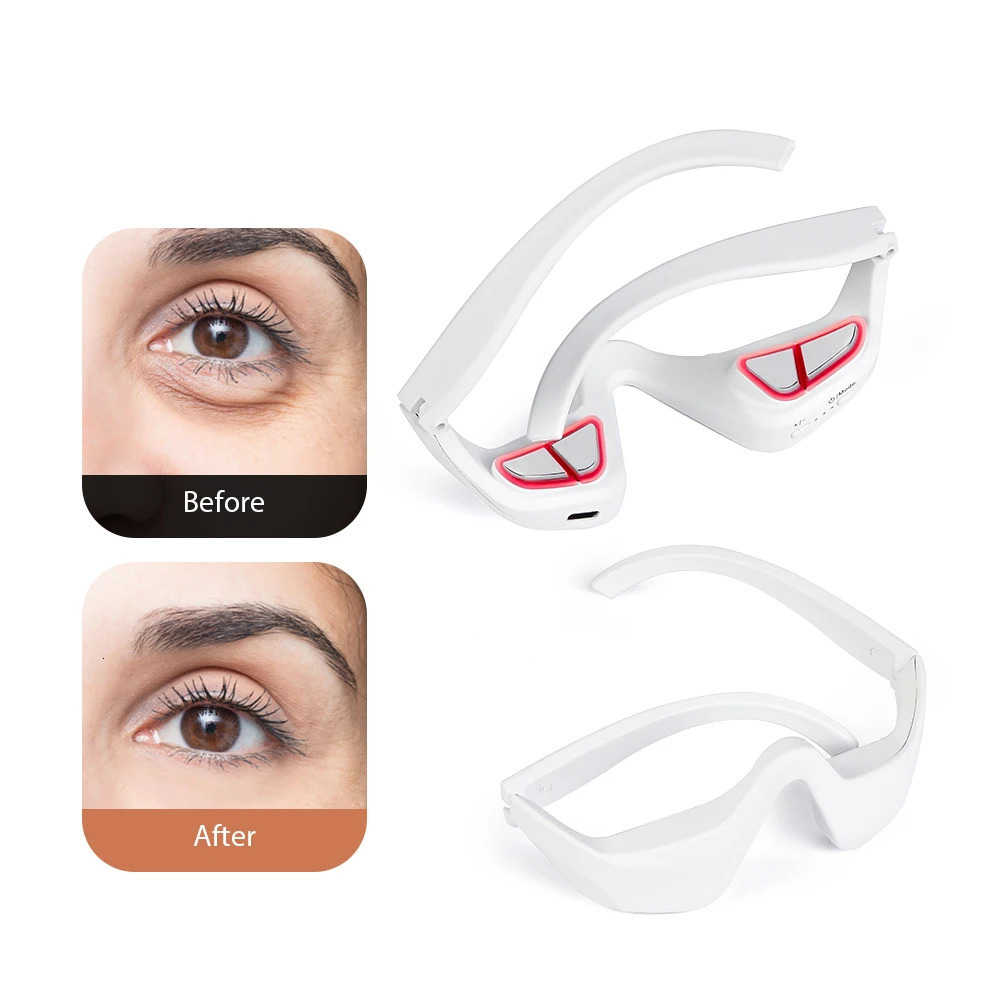 Undereye Eye Massager Glasses Dark Circles Eye Bag Remover Reduce Puffiness Wrinkles Essence Introducer Eye Beauty Device 250422