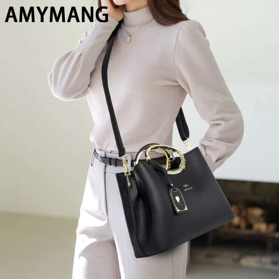 3 Layer Large Capacity Tote Women Bags Designer Shoulder Bag High Quality Soft Leather Purses And Handbags