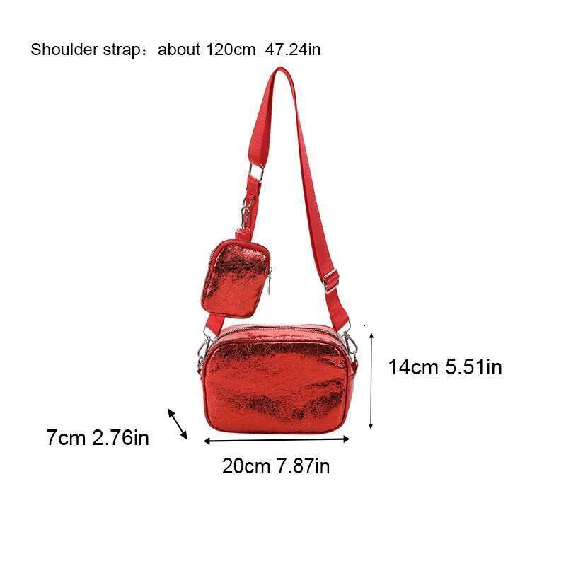 Summer New Bright And Fashionable Charm Personalized Crossbody Hanging Bag Fashion Texture Women's Shoulder Portable Small