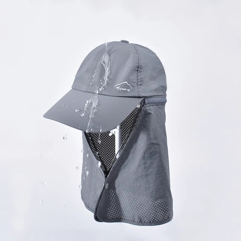 Quick-dry Sun Hats for Men Women Detachable Shawl Neck Protection Adult Baseball Cap Outdoor Spring Summer Hat for Teenagers 250430