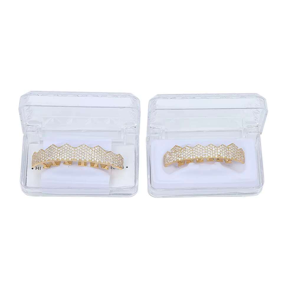 BES Custom 925 Silver Teeth Moissanite Silver Grillz 10Top 10 Bottom Iced Out Vvs Diamond Moissanite Grillz Hip Hop Jewelry