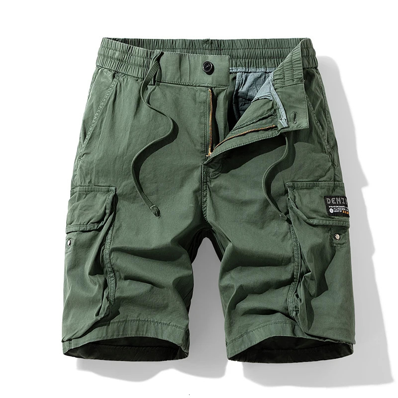 Summer mens cotton cargo shorts jogging sports casual beach Bermuda streetwear outdoor fashion Trouser 250425