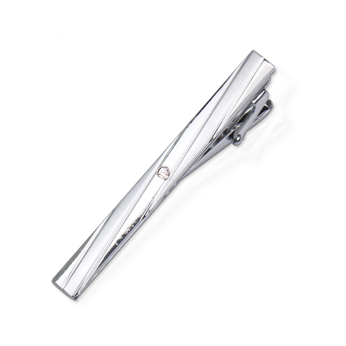 8pc Tie Clip Set Metal Silvery Color Necktie Clip For Men Wedding Gentleman Ties Bar Crystal Pin For Mens Accessories Jewelry 250430