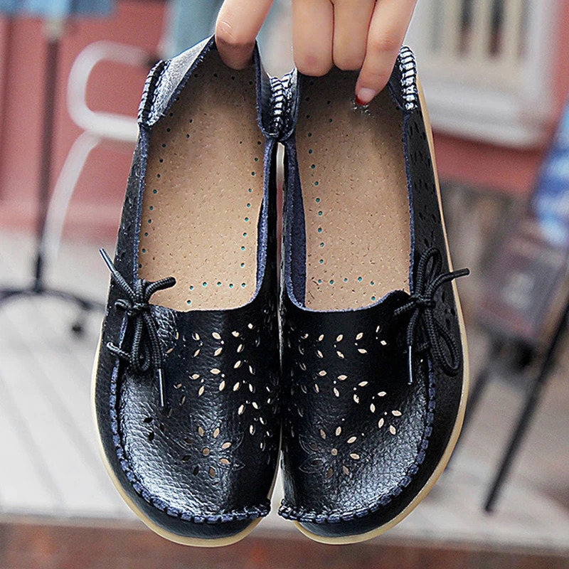 2025 Women Flat Shoes Fashion Women Casual Shoes Breathable Womens Loafers Shallow Comfort Mom Shoes Ladies Zapatillas Mujer 250421