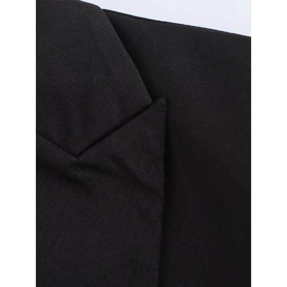 New autumn and winter jacket asymmetrical design lace-up slim fit capable commuting temperament women's suit