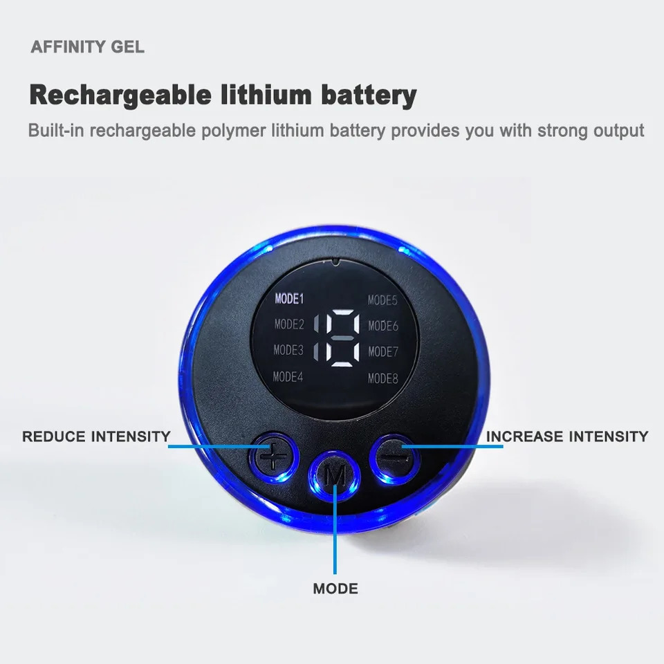 Rechargeable Muscle Massager Portable Muscle Trainer Abdominal Trainer Muscle Toning Fitness Massager Relaxes Fatigue 250424