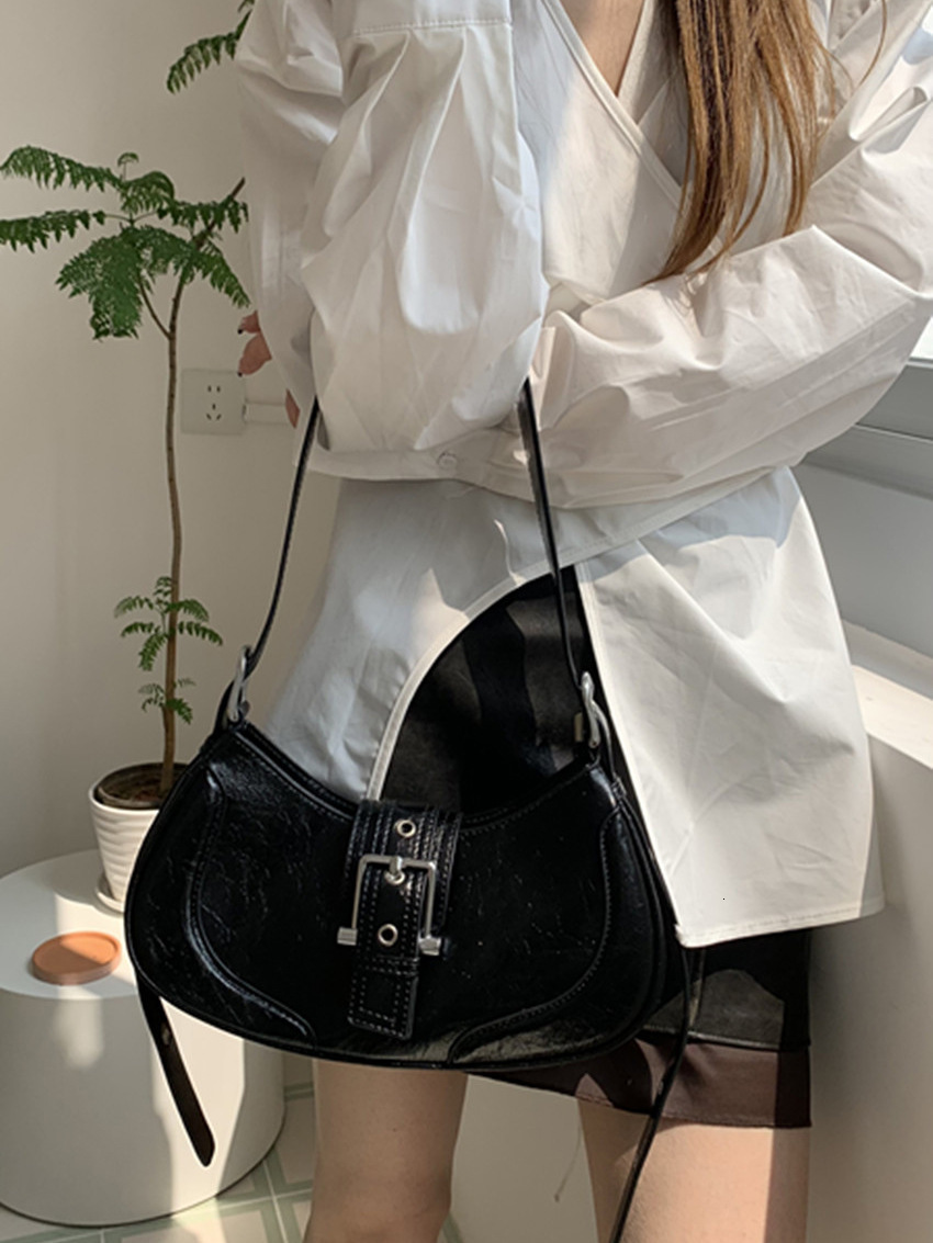 designer bag women's handbag summer 2025 new dark style spicy girl silver underarm bag single shoulder crossbody
