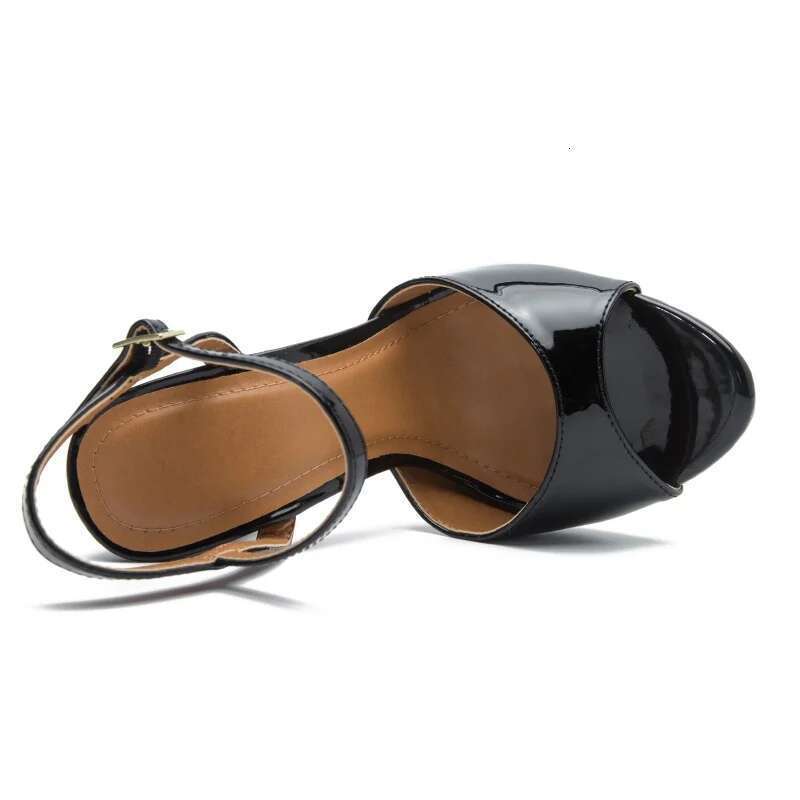 New Ladies Party COS Sandals Ankle Strap Woman Thin High Heels Mujer Peep Toe Narrow Band Pumps Ance Wedding Fetish Shoes