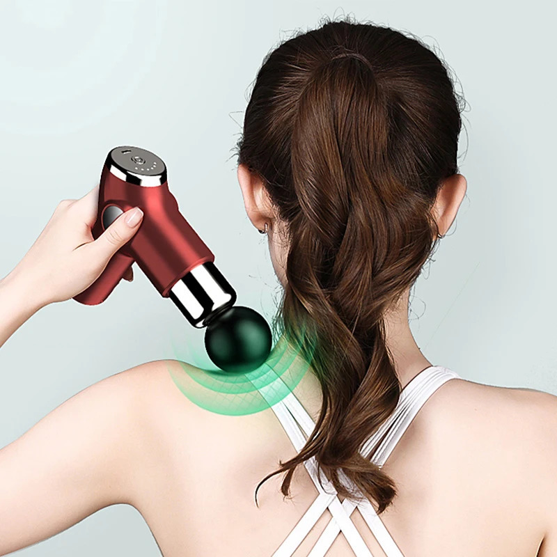 Fascia Gun Deep Tissue Massage Black Gray LED Display Multifunctional Device 32 Speed Control Fitness Exercise Assistant Tool 250424