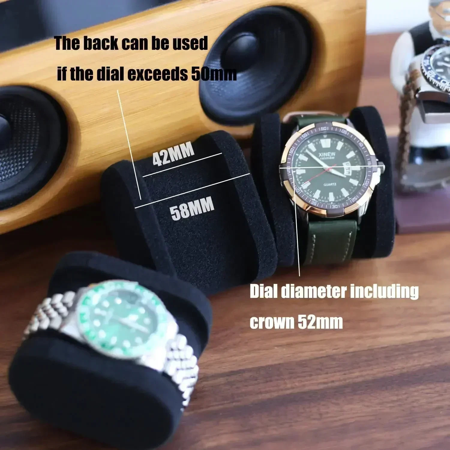 Mens or Womens Watch Travel Case Portable Storage Watch Display Stand Watch and Smart Watch 250430