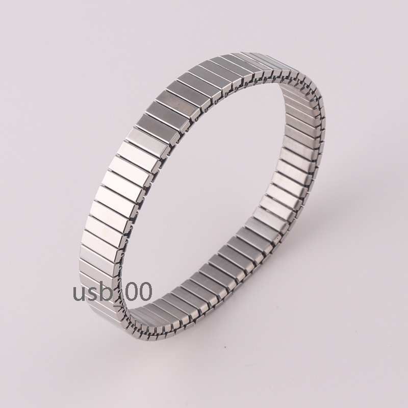 Luxury Watch Strap Mens Fashion Watch Band Bracelet Jewelry Men Stainless Steel Stretch Link Chain Bracelet Women