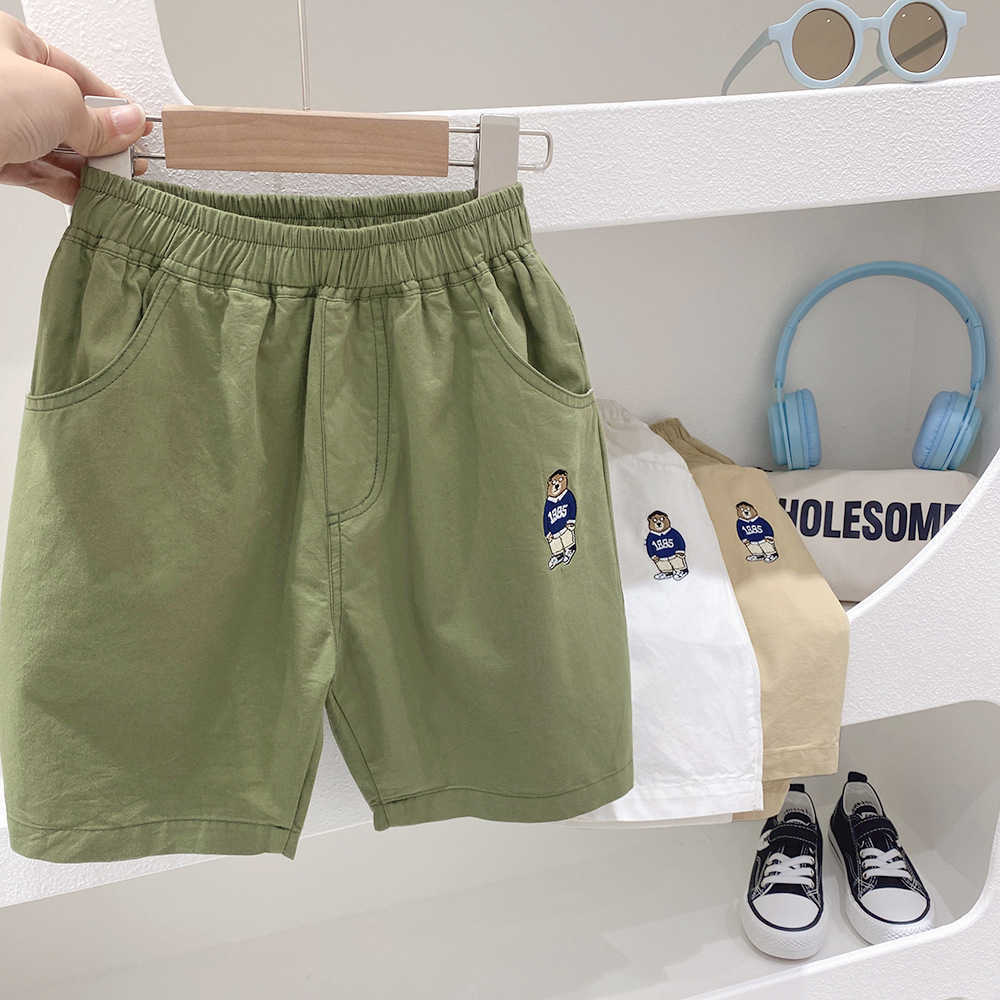 Boys Shorts for Summer Wear 2025 Summer Outfit Thin Design Big Childrens Casual Five Quarter Pants Childrens Pants Mens Fashion Y250430Y2OH
