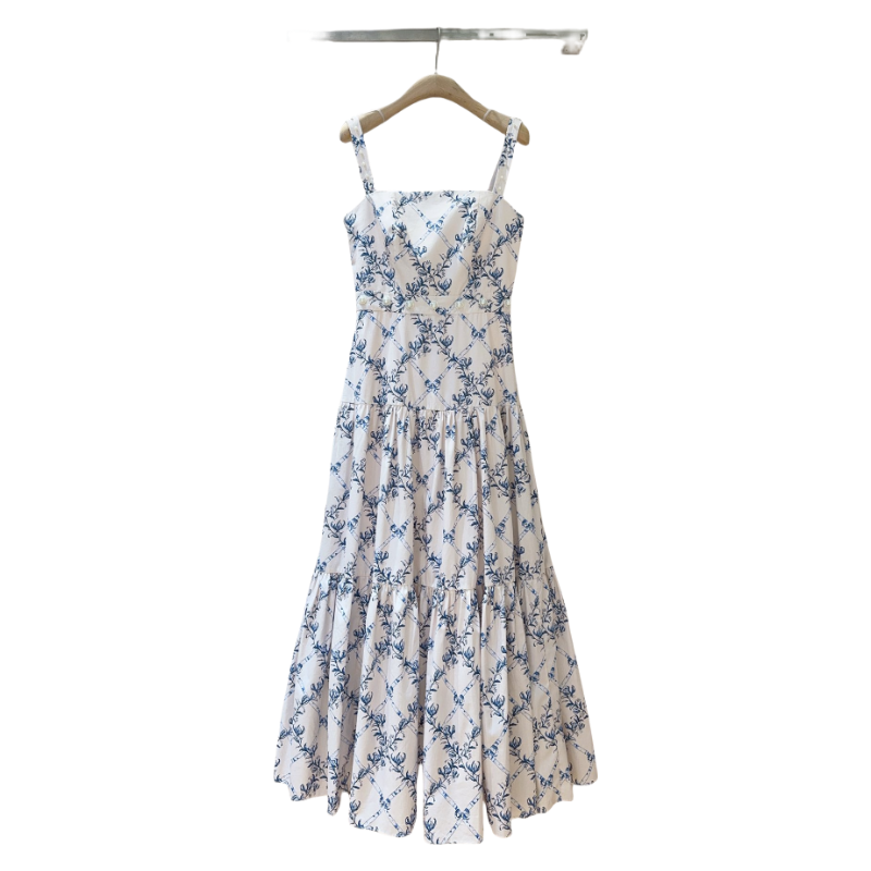 2025 printing dress Fashion Week Show Customized Fashion Tailored clothing womens Fashion Paris.M400