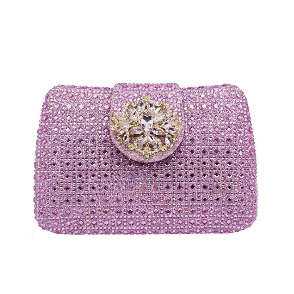 Dinner Bag New Full Handheld Diamond Embedding Banquet Bag Celebrity Girl Rhinestone Purse Bag KQ