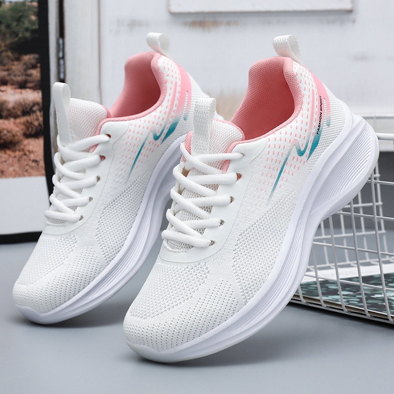 2025 Free Shipping Women Running Shoes Designer Shoes Black and White Thick Bottom Anti Slip Sports Shoes Sizes 36-41