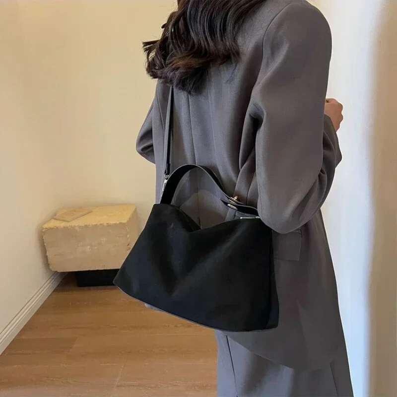 Zip Solid Sewing Thread High Capacity PU Shoulder Hot Sale Bags For Women Simple Fashion Tote Bolsas Femininas Bolsa Bag
