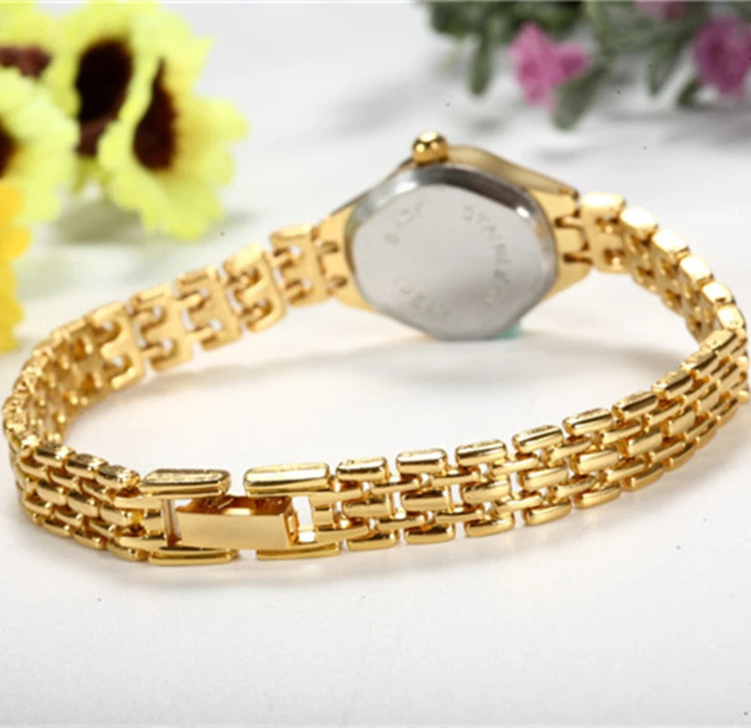 Gold Bracelet Womens Small Dial Womens Watch Steel Elegant Quartz Womens Watch Fashion Gift reloj mujer 250425
