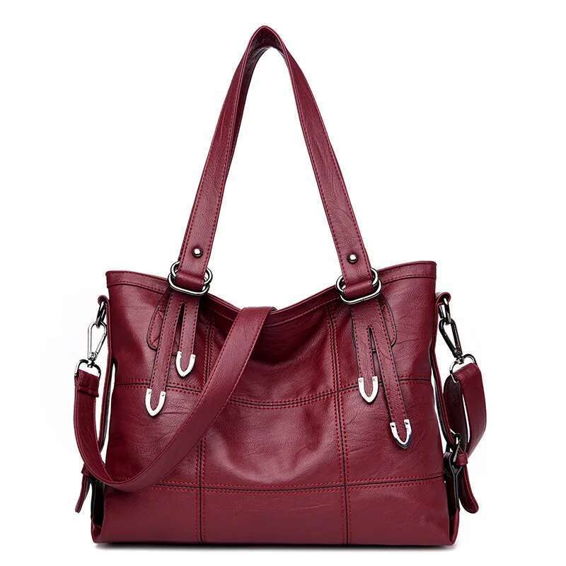 Women Retro Messenger Shopper Tote Female Top-Handle Girls Shoulder Bags PU Leather Handbags For Lady Fashion Crossbody Bag