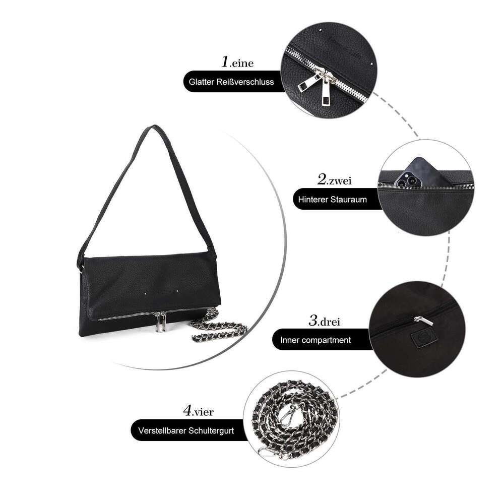 New Commuter PU Leather Premium Textured Handbag One Shoulder Crossbody Women's Bag