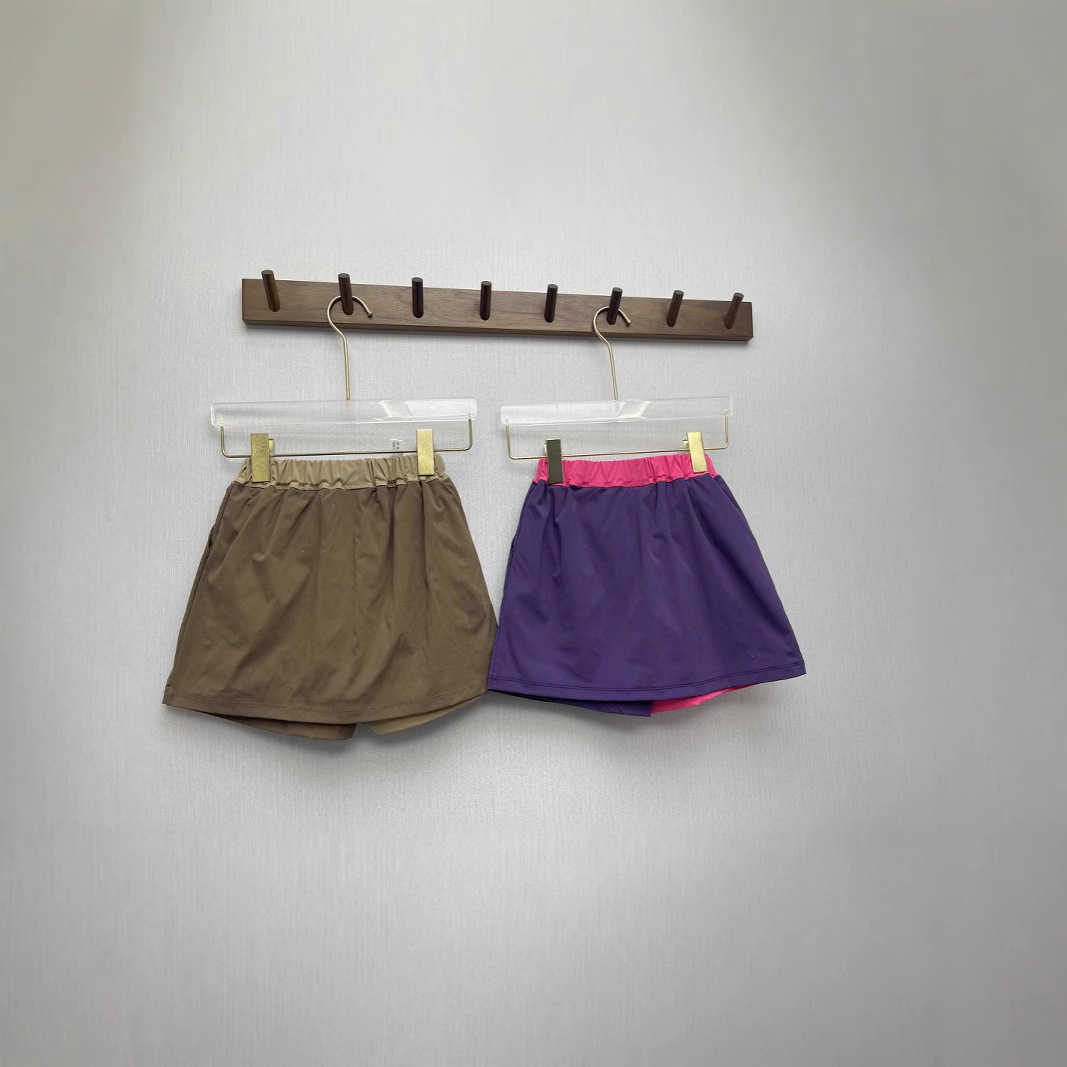 25 Year Summer New Style for Childrens and Girls Outdoor Shorts Woven Fast Drying Breathable Adjustable Short Skirt Pants Y250430XMI5
