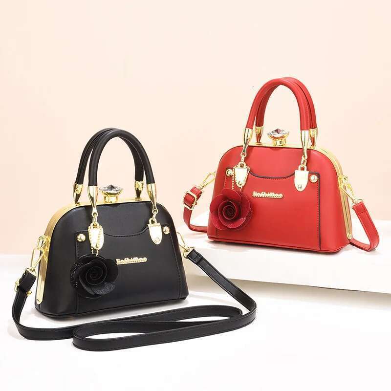Spring and summer new patent leather sequins flower handbag shell banquet dress daily one-shoulder cross-body women's bag