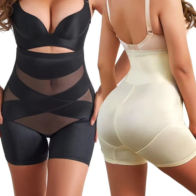 Tummy Control lingerie womens high waisted shapewear lifting underwear waist training hip weight loss abdominal shorts 250430