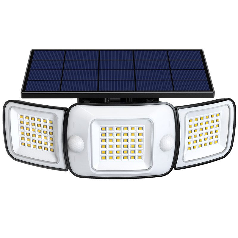 Solar Light Outdoor 328/348 LED Integrated Super Bright Motion Sensor Strong Power IP65 Waterproof 3 Working Modes Garden Wall
