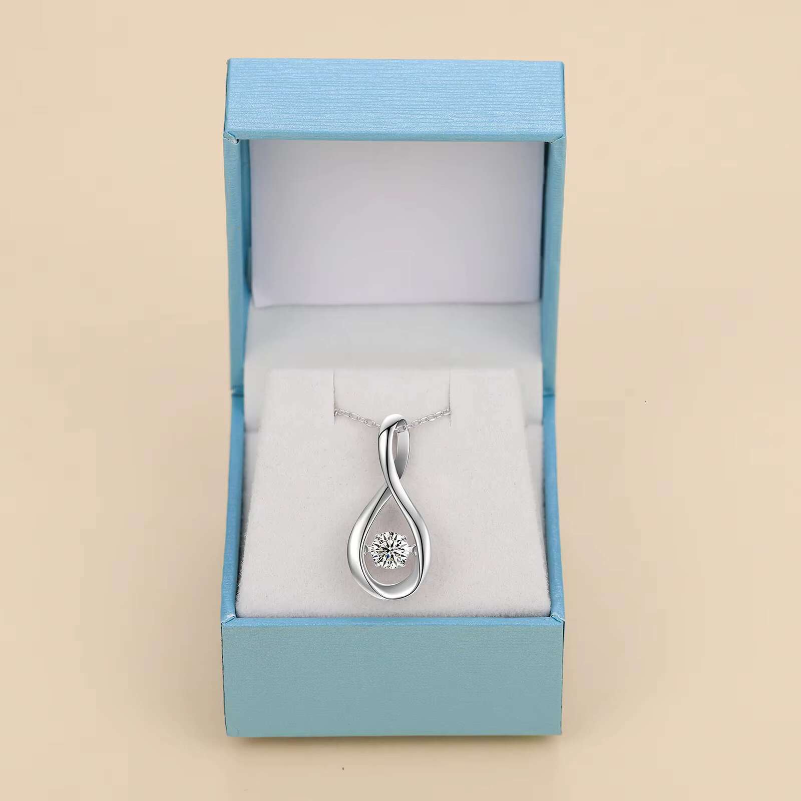 For Women Men Lab-grow Diamond Ring Jewelry Gifts 925 Sterling Silver White Princess Cut Moissanite Ring Necklace Earrings