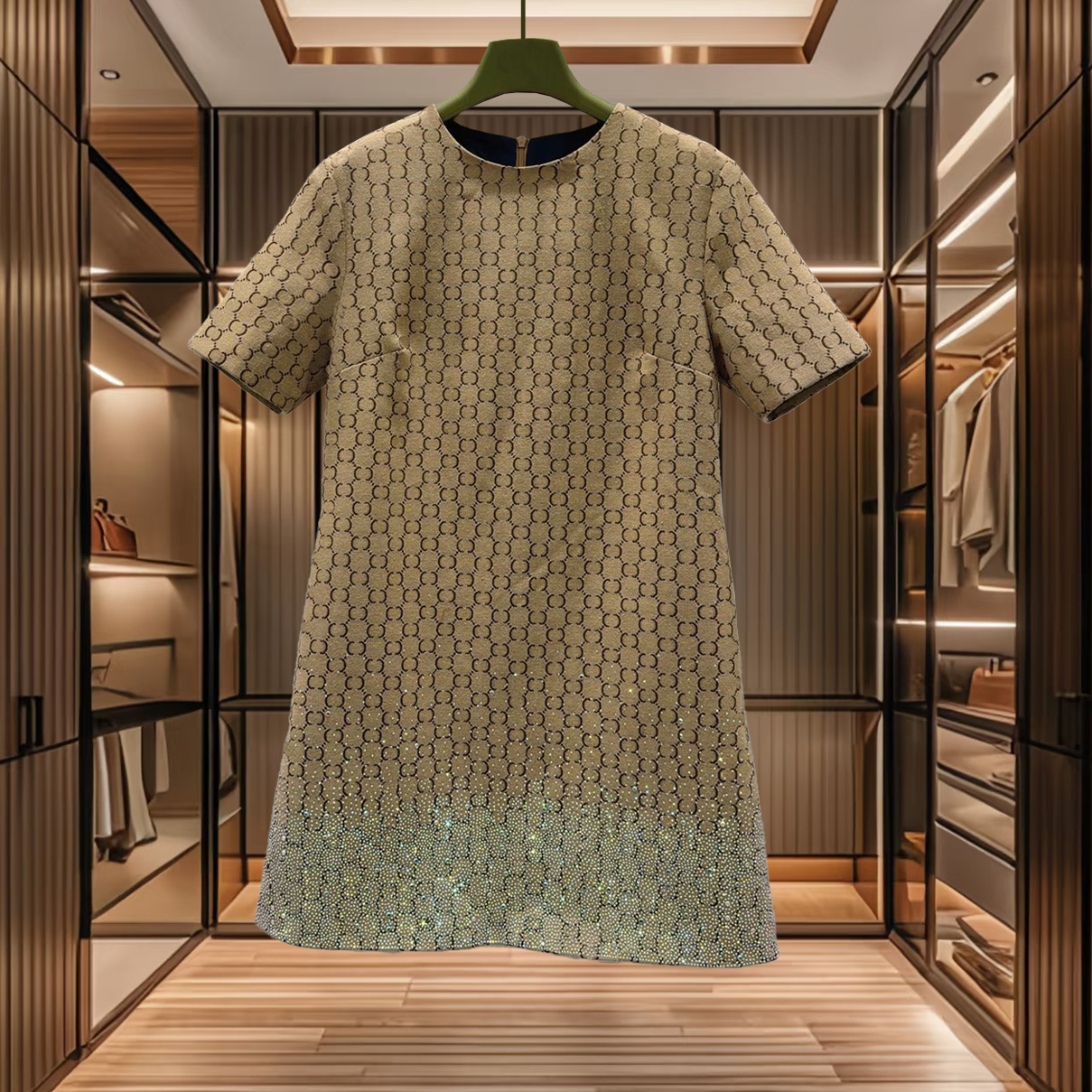high quality dress classic style dress minimalist dress designer summer fashion basic casual dress womens luxurious g small jacquard dress