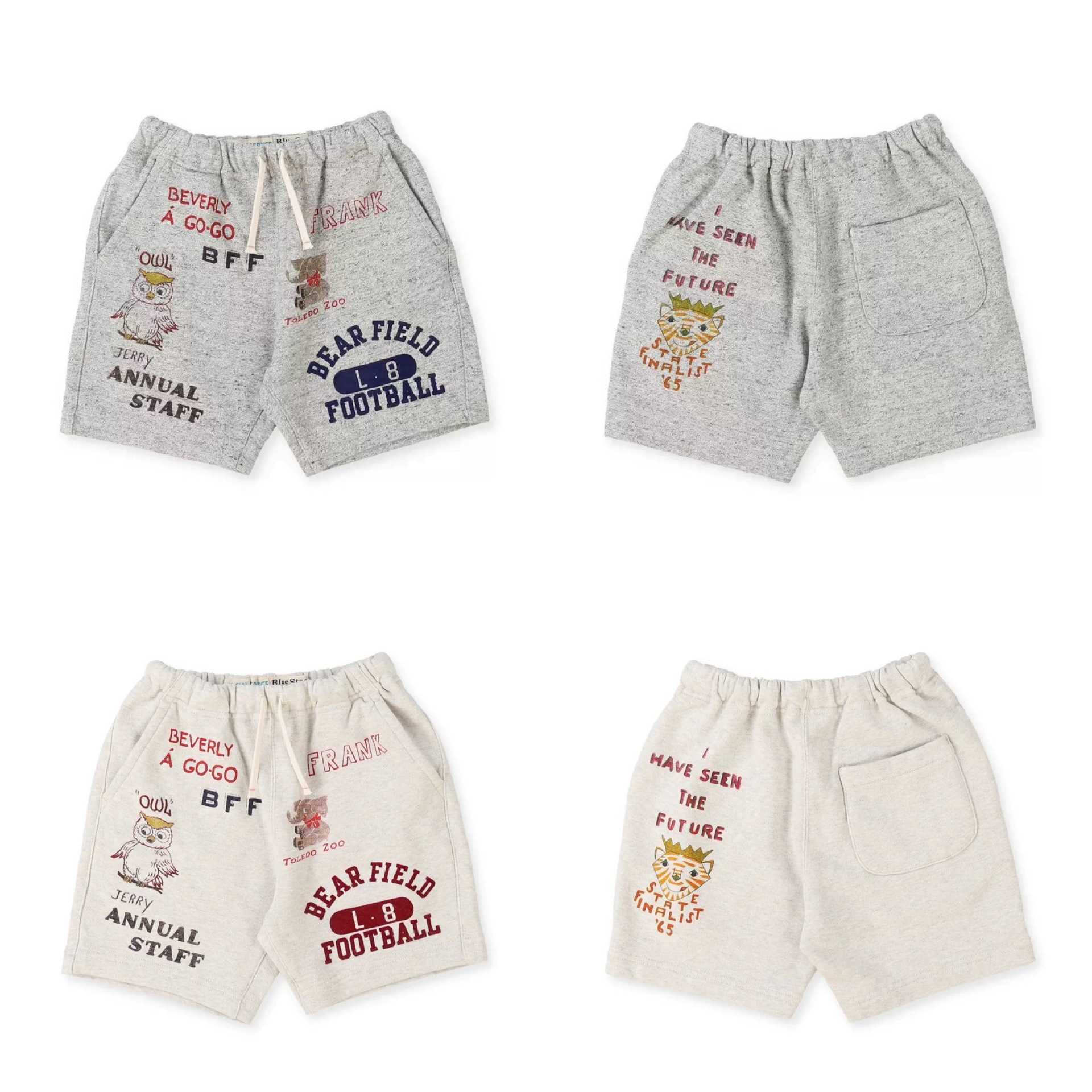 Dd2025ss Summer New Small Looped Shorts Heavy Duty Printed Boys and Girls and Childrens Pure Cotton Splicing Trendy Brand Sanitary Pants Y250430IUCP