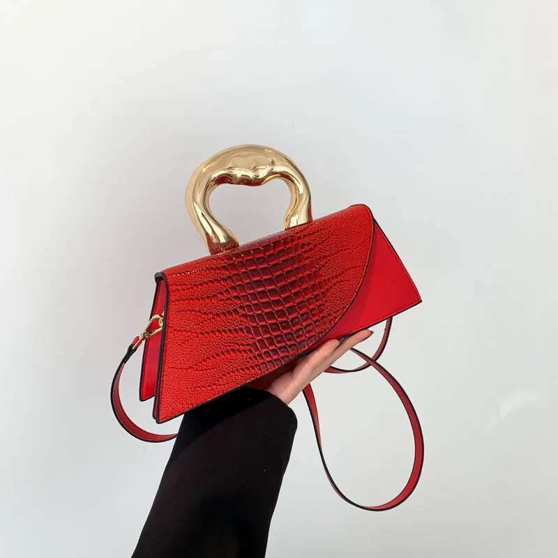 Solid Alligator PU Shoulder And Crossbody Personality Designer Style High Quality Hand Bags For Women 2024 Fashion Hot Sale